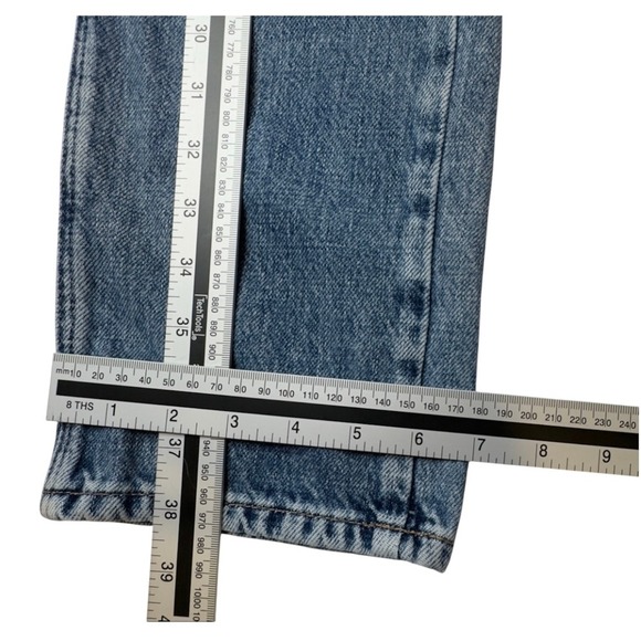 Massimo Dutti Jeans Womens‎ Light Wash Blue Denim Straight Leg Size 2 - Picture 12 of 15